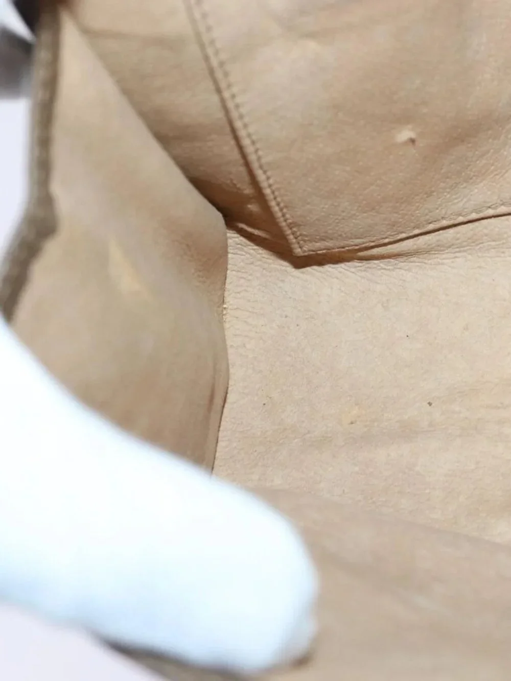 GUCCI GG Supreme Web Sherry Line Clutch Bag PVC Beige Gold 89 01 030 Auth 84639 - Picture 10 of 16